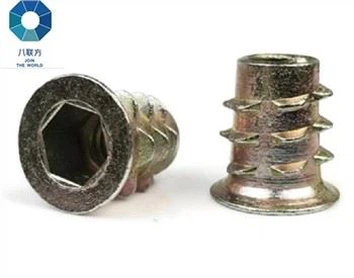 INSERTI FILETTATI CON TRASCINAMENTO ESAGONALE A FLANGIA METRICA IN ZINCO